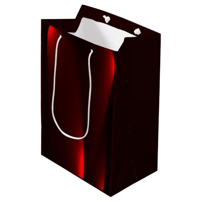 Cranberry And Black Lights Medium Gift Bag (Front Angled)