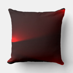 Cranberry And Black Lights Throw Pillow