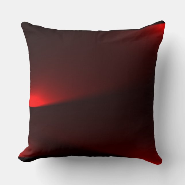 Cranberry And Black Lights Throw Pillow (Front)