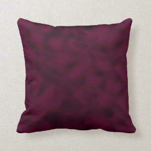 Cranberry and Black Mottled Throw Pillow
