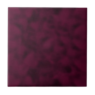 Cranberry and Black Mottled Tile