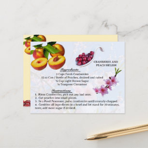 Cranberry and Peach Relish - Recipe Postcard