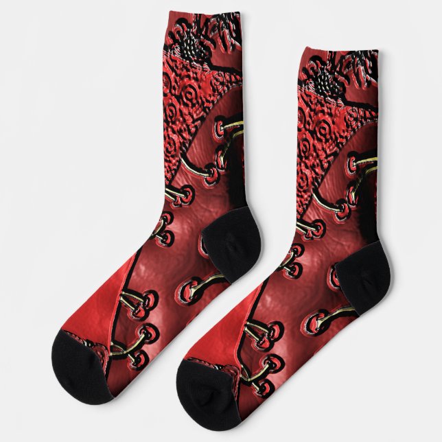 Cranberry Bazaar  Socks (Left)