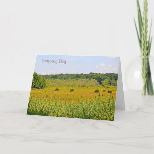 Cranberry Bog Notecard