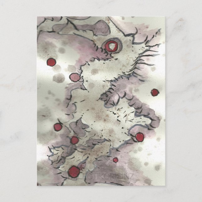 Cranberry Bog Tea Creature 003 Postcard (Front)