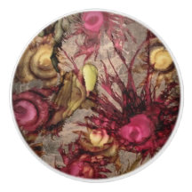 Cranberry Ceramic Knob