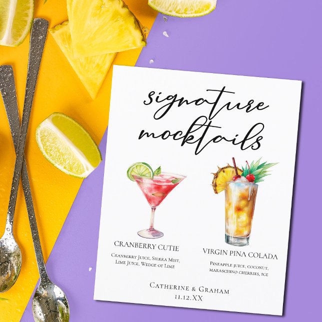 Cranberry Cutie Piña Colada Mocktails Menu (Creator Uploaded)