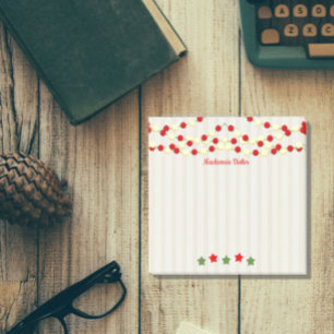 Cranberry et Popcorn Rustic Christmas Post-it Not