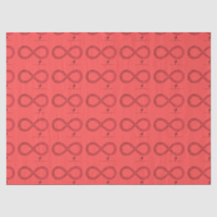 Cranberry Gradient Infinity Hearts Tissue Paper