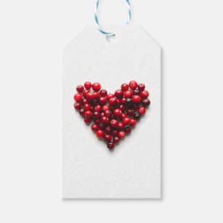 Cranberry Heart Gift Tags