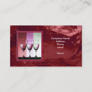 Cranberry Ice Beverages Business Card