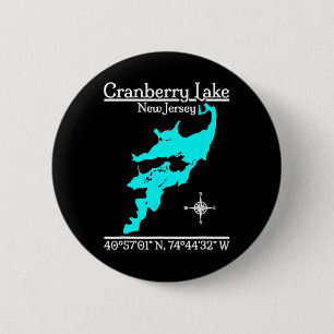 Cranberry Lake, New Jersey 2 Inch Round Button