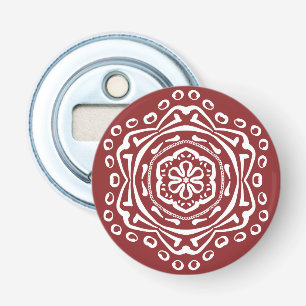 Cranberry Mandala Bottle Opener