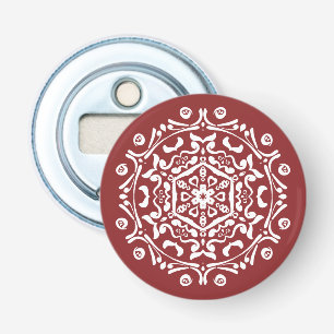 Cranberry Mandala Bottle Opener
