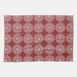 Cranberry Mandala Kitchen Towel