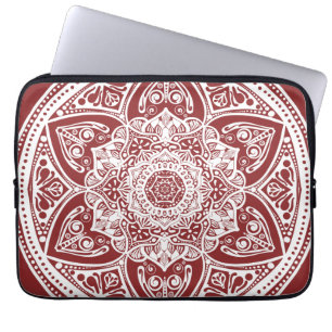 Cranberry Mandala Laptop Sleeve