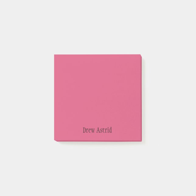 Cranberry Professional Minimalist Black Script Post-it Notes (Front)