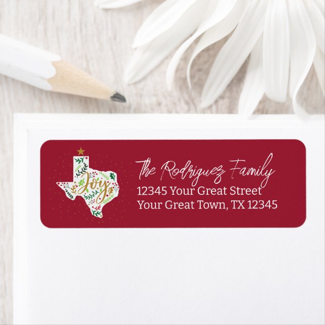 Cranberry Red Joy Vacances Feuilles Texas Forme (En situation)
