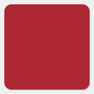 Cranberry Red Square Stickers