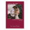 Cranberry Red Wedding Photo Love & Thanks Mini
