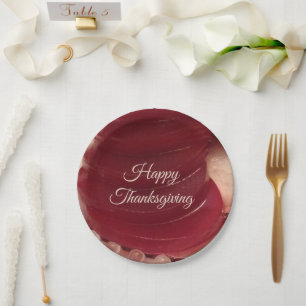 Cranberry Sauce Thanksgiving Paper Plate