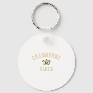 Cranberry Sauce Thanksgiving Party Side Dish Cooki Keychain