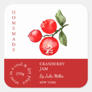 Cranberry Small Business Label
