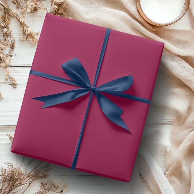 Cranberry Solid Colour | Classic | Elegant Wrapping Paper (Creator Uploaded)