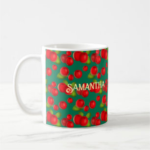 Cranberry With Leaves Coffee Mug