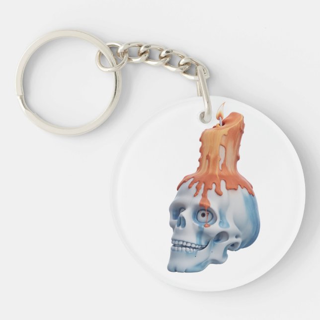 Crâne à bougie / Totenkopf mit Kerze (Devant)