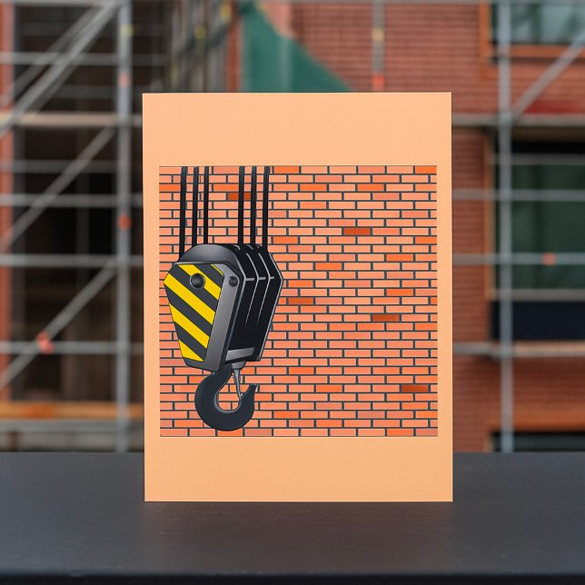 Crane And Hook Machinery Invitations (Creator Uploaded)