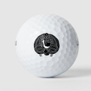 Crane and turtle golf balls