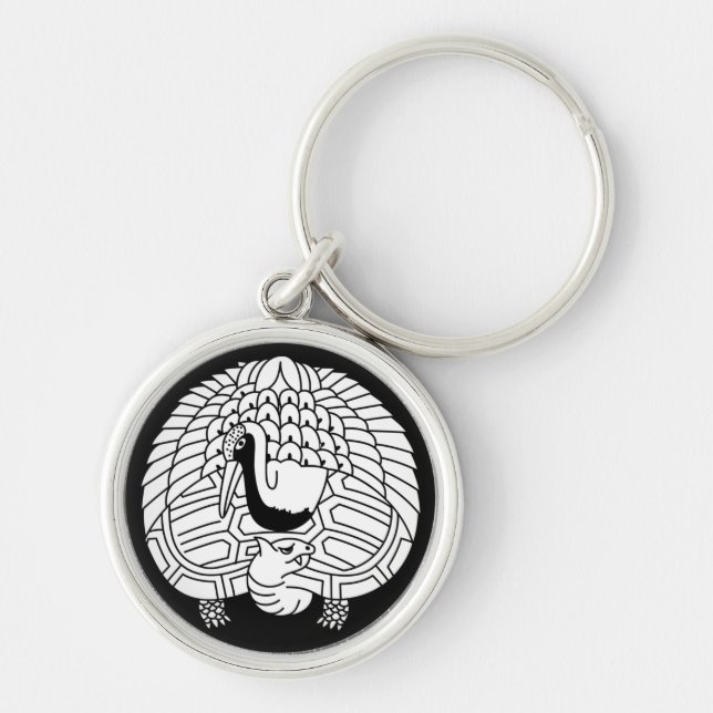 Crane and turtle keychain (Front)