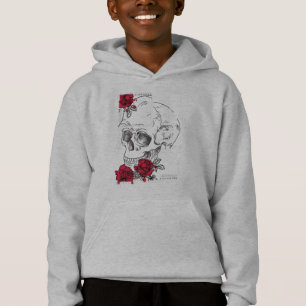 Crâne avec fleurs - Conception de style japonais u