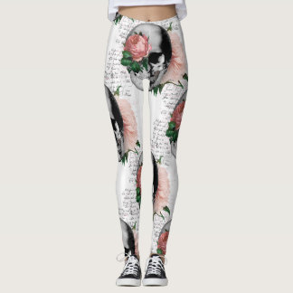 Crâne avec leggings roses