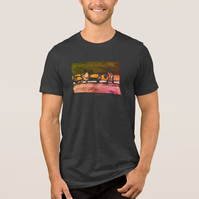 Crane Ballet  Tri-Blend Shirt (Front)