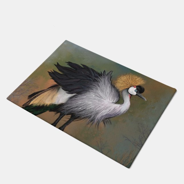 Crane Bird Doormat (Angled)