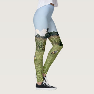 Crane Bird Leggings