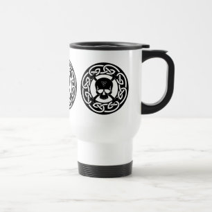 Crâne celtique et os croisés - tasse réutilisab