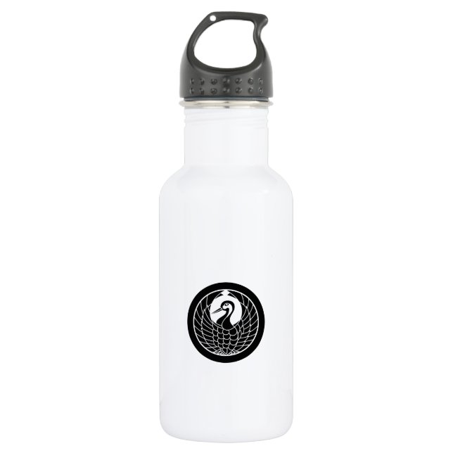 Crane circle in circle 532 ml water bottle (Front)