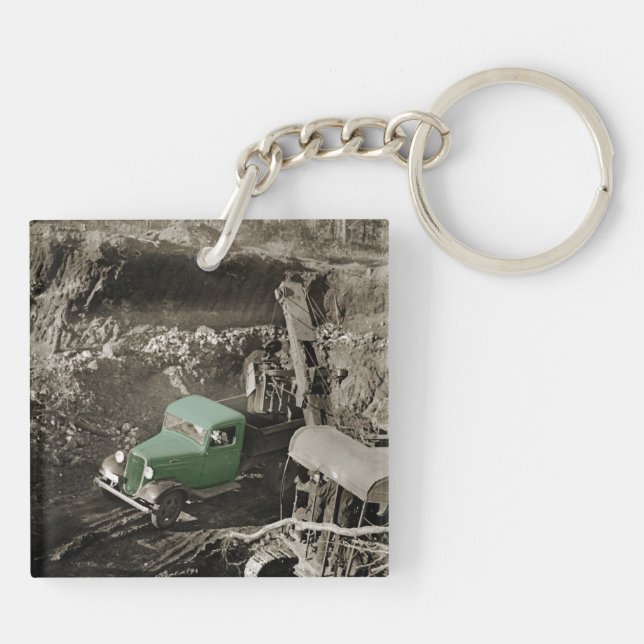 CRANE COLORSPLASH CHEVROLET OPERATING ENGINEER KEYCHAIN (Back)