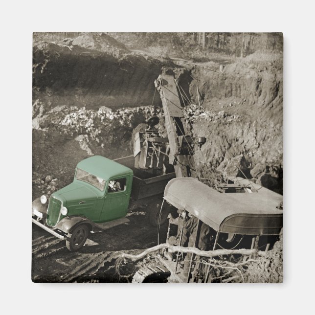 CRANE COLORSPLASH CHEVROLET OPERATING ENGINEER MAGNET (Front)