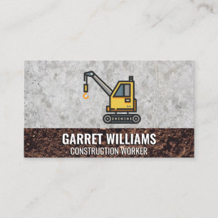 Crane   Construction Business Card