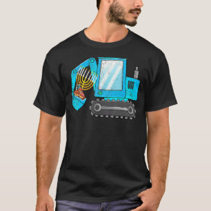 Crane Construction Chanukah Hanukkah Pyjamas Boys T-Shirt