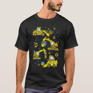 Crane Construction Chanukah Pyjamas Toddler Boys H T-Shirt
