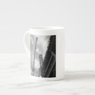 Crane & Counterweight Construction Equipment Photo Bone China Mug