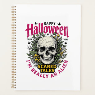 Crâne d'alien Halloween vintage graphique pour T-s