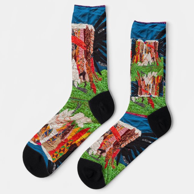 crane dance.  socks (Left)