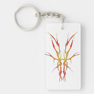 Crâne de Cerf Tribal Flamme Design de Chasse