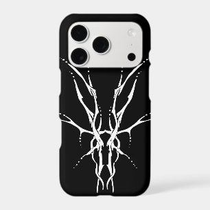 Crâne de cerf tribal noir et blanc pour la chasse